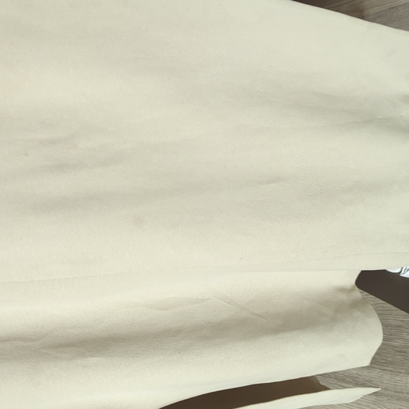 Vintage Past Times Silk Duster Coat Sz XL Creamy Tan Cuffed Sleeves Lined Scroll - Picture 16 of 16